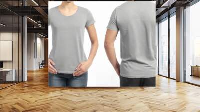 Shirt Mockup for Product Design - T-shirt Template for Logo Placement and Branding Wall mural