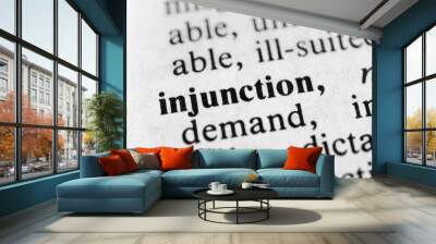 Injunction Wall mural