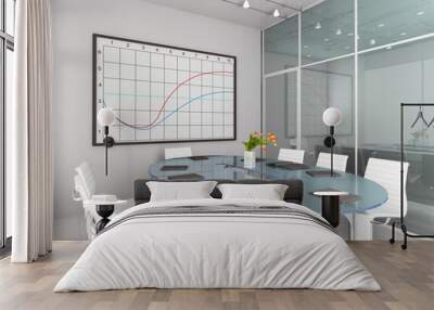 modern interior. Wall mural