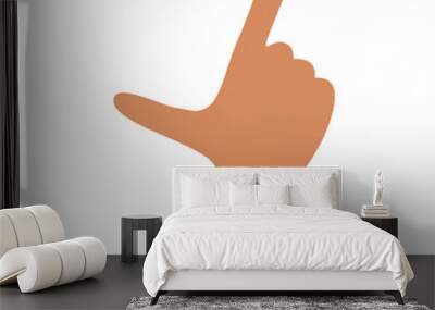 hand gesture flat icon Wall mural