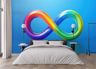 Rainbow Infinity Symbol Wall mural