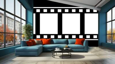 Retro photo movie film strip, vintage filmstrip . photo film. Wall mural