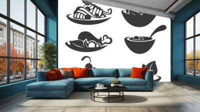 common food and everyday meal Wall mural