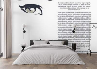 lovely beauty portrait Wall mural