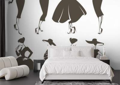 new look girls Wall mural