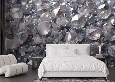 crystal quarts planet diamonds glitter silver shiny twinkle  flicker blink Wall mural