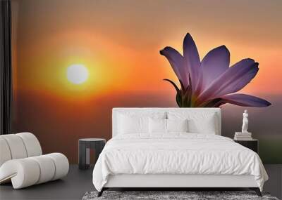 flower in the sun Wall mural