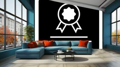 Certificate Icon Wall mural