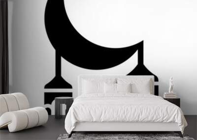 Moon Icon Wall mural