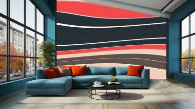 abstract colorful wave background with lines and stripes. background for banner, brochures graphic or concept design.  Wall mural