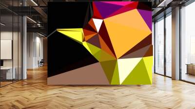 abstract geometric background with triangles for texture, wallpaper and invitation cards Wall mural