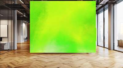 abstract painting background graphic with lawn green, green yellow and forest green colors and space for text or image. can be used as horizontal background graphic Wall mural