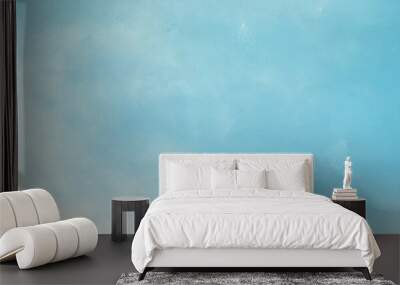 decorative abstract painting background texture with sky blue, light gray and light blue colors and space for text or image. can be used as horizontal background texture Wall mural