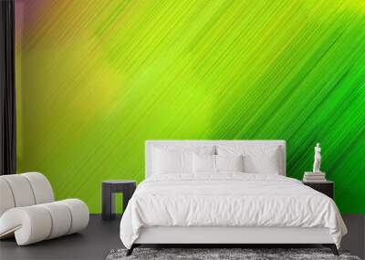 diagonal lines background illustration with green yellow, forest green and moderate green colors. square graphic with strong color Wall mural