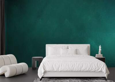 grunge retro graphic with dark slate gray, teal blue and teal green colors Wall mural