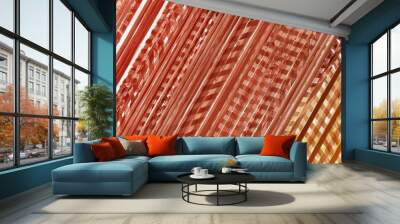 multicoloured abstract background with stripes as textures and material Wall mural