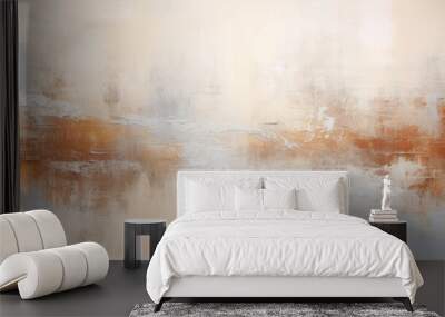 Abstract colorful grunge background with textured oil or acrylic brush strokes Wall mural