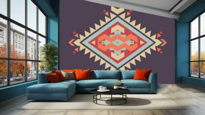 Vector colorful decorative ethnic pattern Wall mural