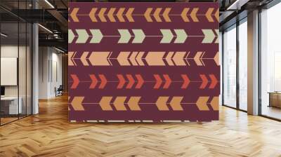 Vector seamless colorful decorative ethnic pattern Wall mural