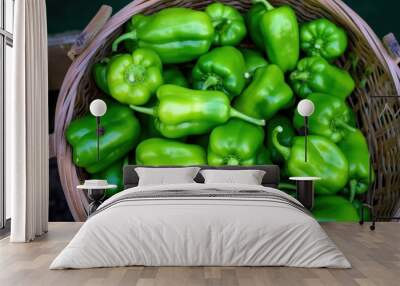 Green Bell Peppers Wall mural