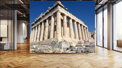 the parthenon, in athens Wall mural