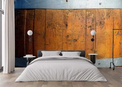 wood barrel background Wall mural