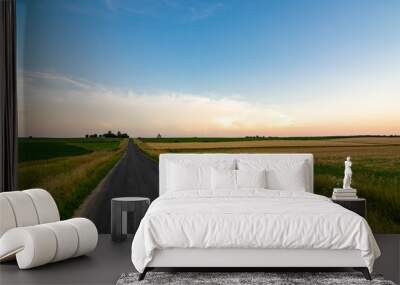 Open country road Wall mural