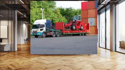 Heavy trucks, machinery trucks container truck Wall mural