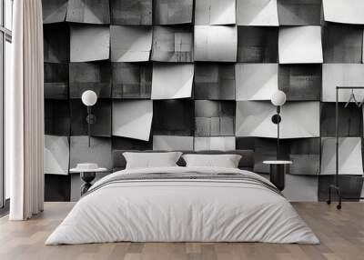 black and white abstract background Wall mural