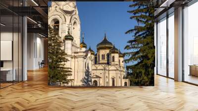 Cathedral of the Kazan Icon of the Mother of God. Sunny autumn day Wall mural