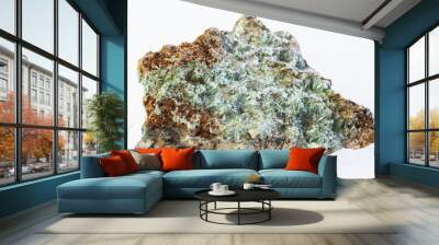 raw pyrophyllite stone on white Wall mural