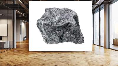 rough magnetite (iron ore) cutout on white Wall mural