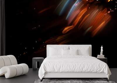 Overlay light effect for photo and mockups. Colored Film Burn Light Photo Overlay Wall mural