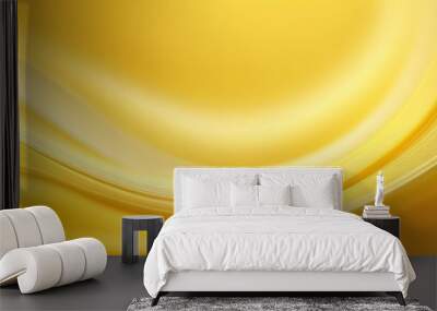 yellow background with dynamic curve line. elegant graphic design element decoration Wall mural