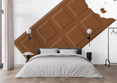 chocolate illustration Wall mural