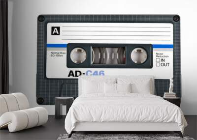 Audio cassette isolated on white background. Wall mural