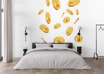 golden coin Wall mural