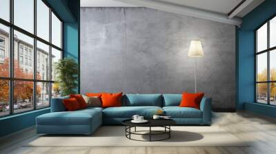 floor lamp in interior Wall mural