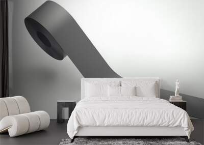 Roll of gray sticky tape. 3d rendering Wall mural