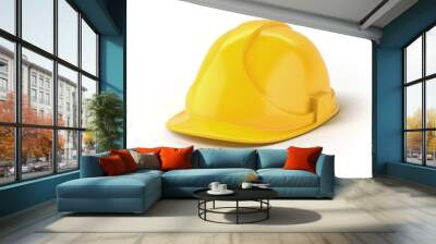 Yellow helmet Wall mural