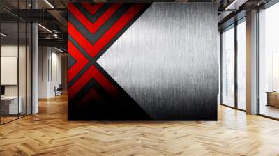 abstract metal template background Wall mural