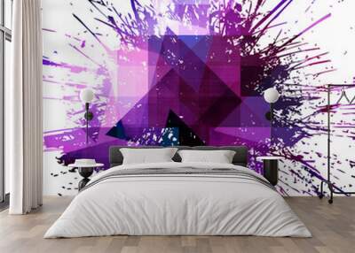 abstract splash of paint background Wall mural