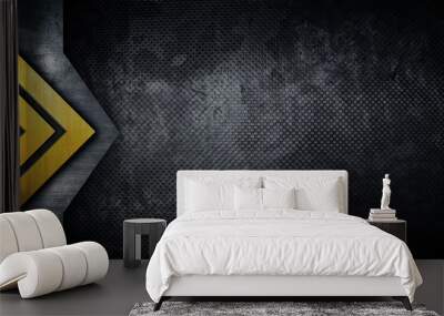 grunge metal pattern background Wall mural