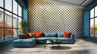 metal mesh background Wall mural