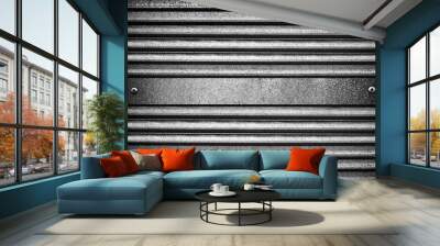 metal template background Wall mural