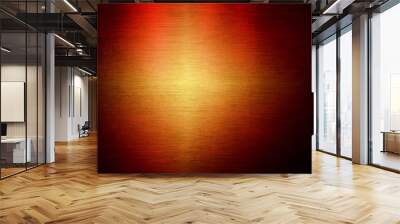 orange metal with light background Wall mural