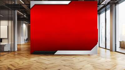 red metal design background Wall mural