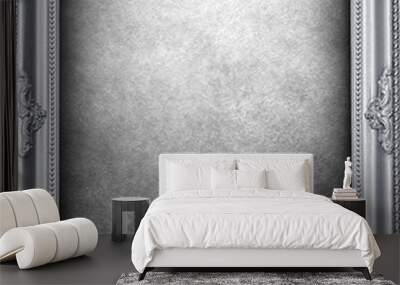 silver frame background Wall mural