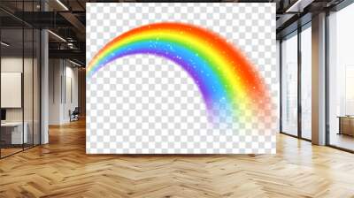 Rainbow icon isolated on transparent background Wall mural