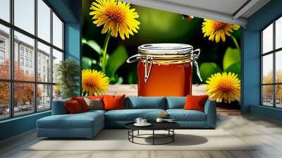 Jar of honey Wall mural